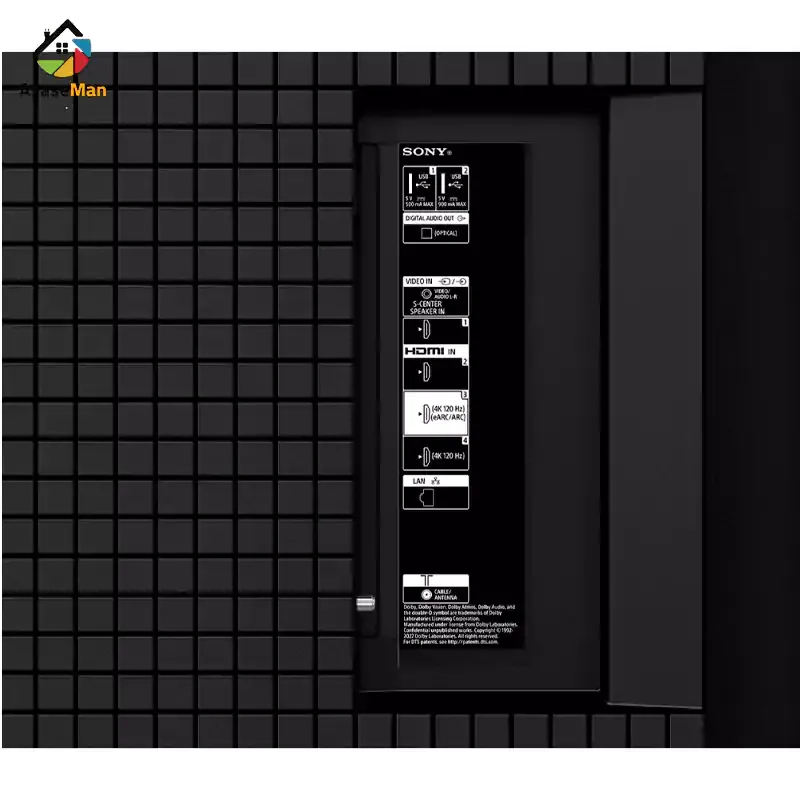 پورت ها و درگاه های تلویزیون سونی X90L