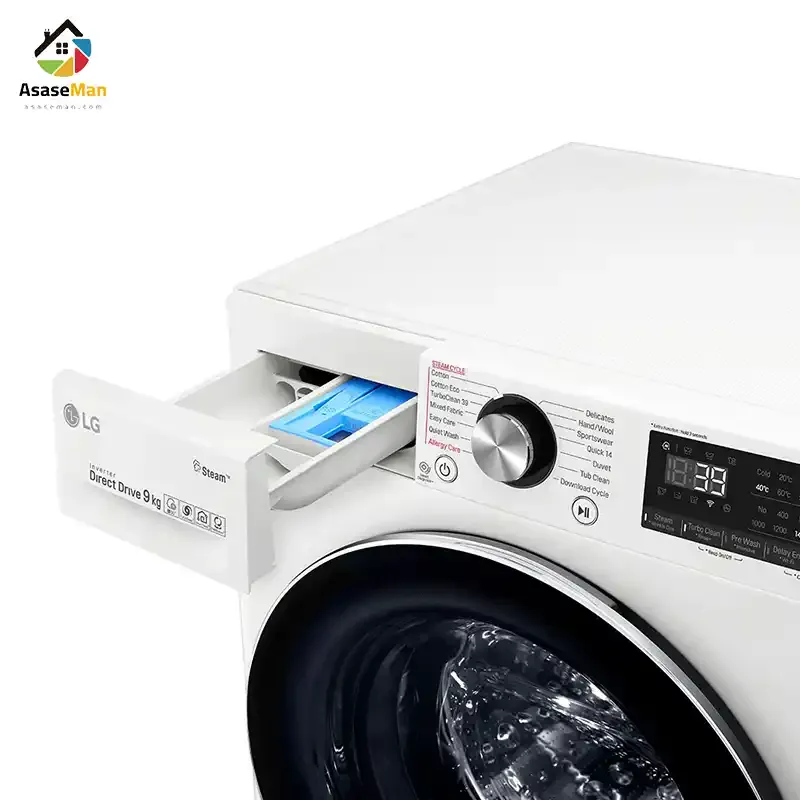 ماشین لباسشویی ال جی Y1 ظرفیت 9 کیلوگرم