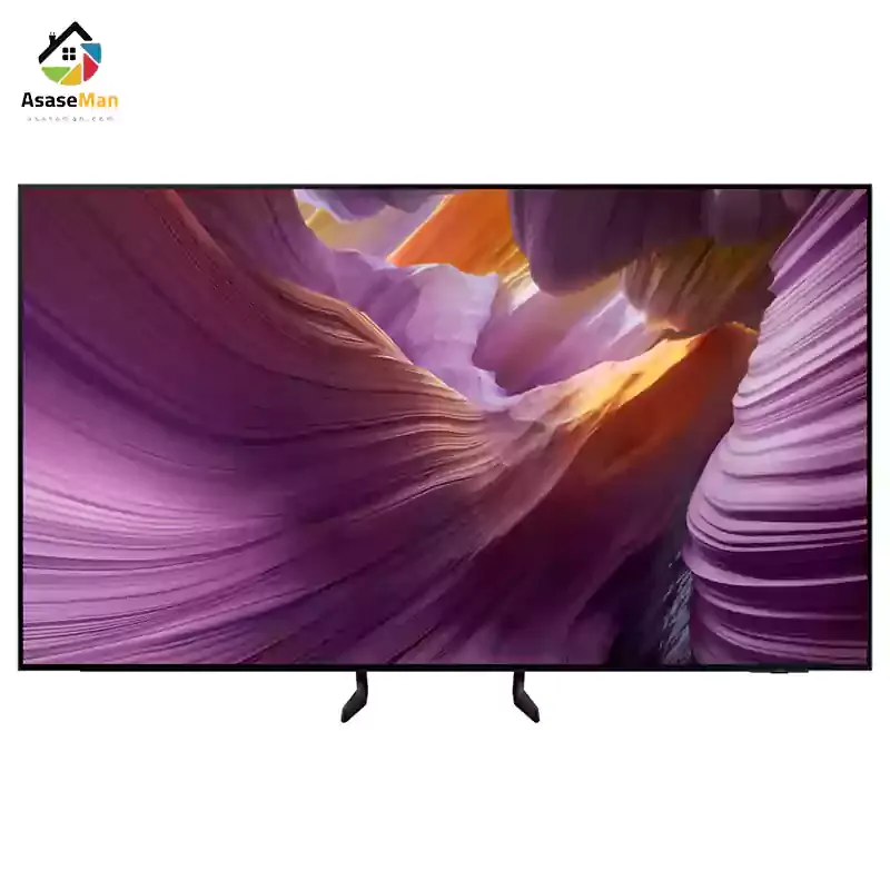 نمای کامل با پایه نزدیک تلویزیون سامسونگ مدل S85F