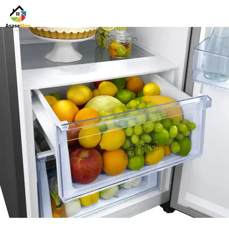 نمای از کشو میوه در یخچال فریزر دوقلو سامسونگ مدل RZ32-RR39