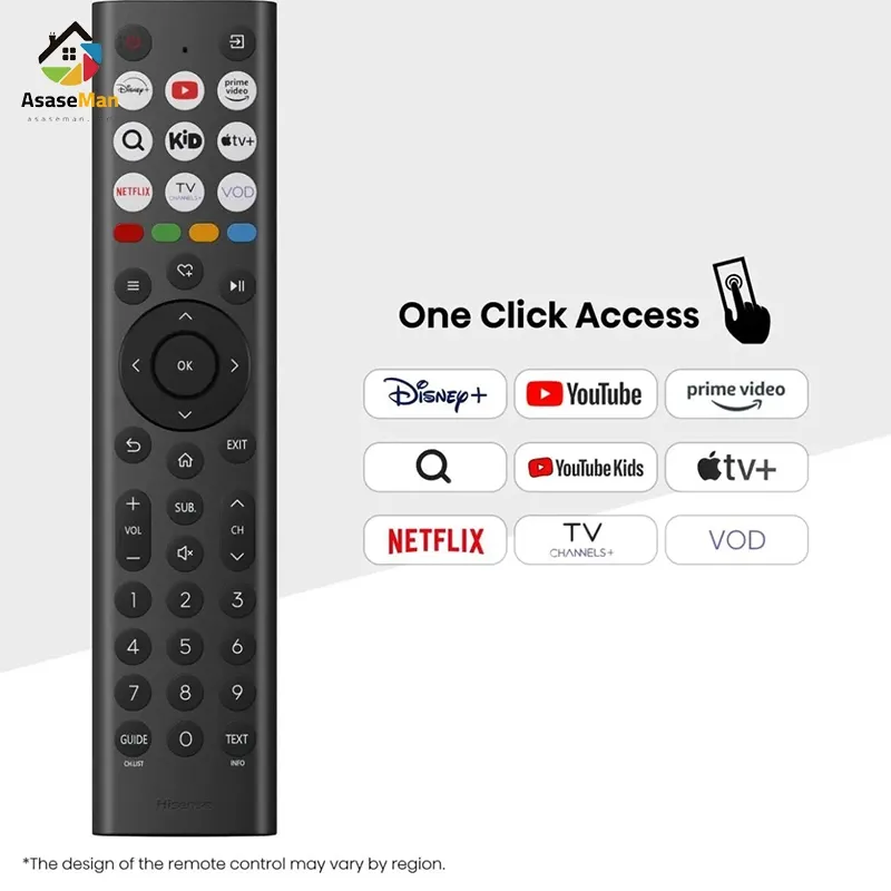 ریموت کنترل تلویزیون هایسنس A4Q