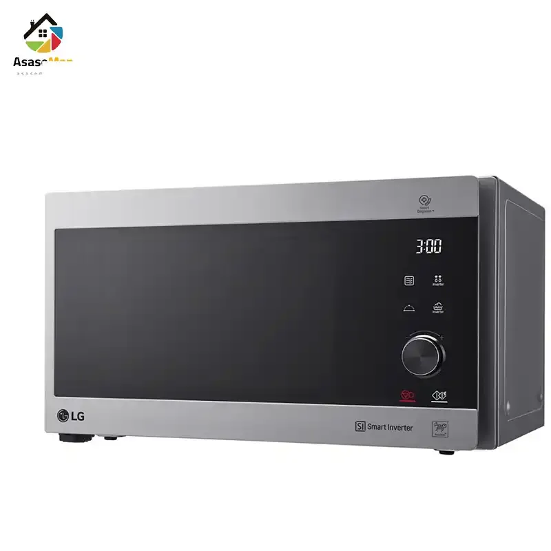 نمای کجمایکروویو ال جی مدل MH8265 نقره ای