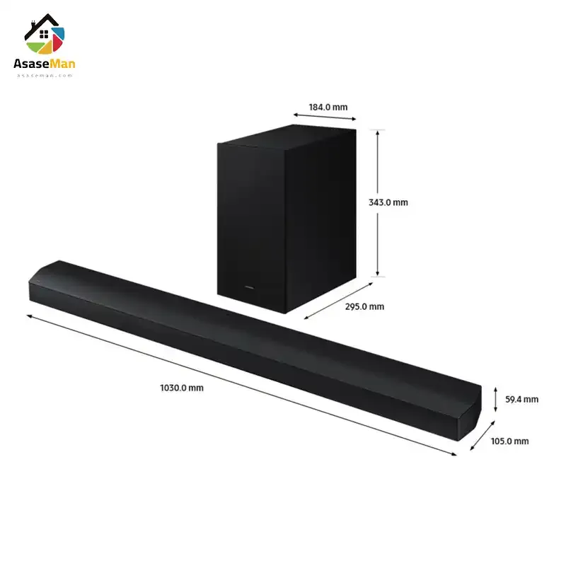 ابعاد ساندبار سامسونگ مدل HW-B750D