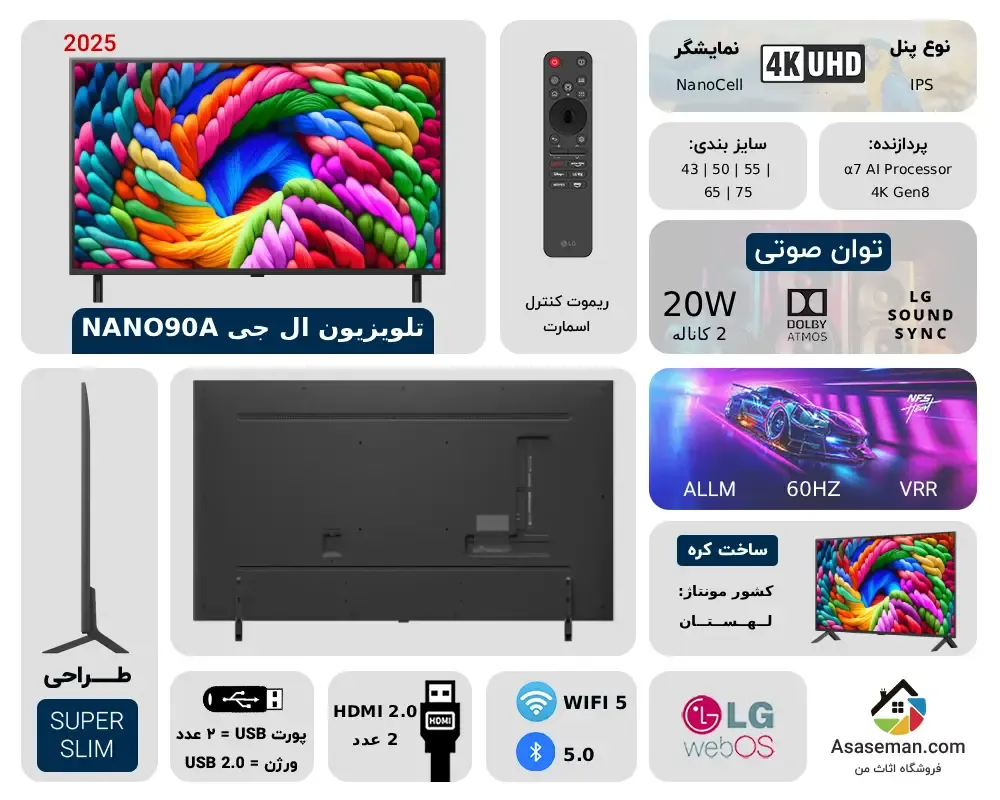 تلویزیون ال جی NANO90A
