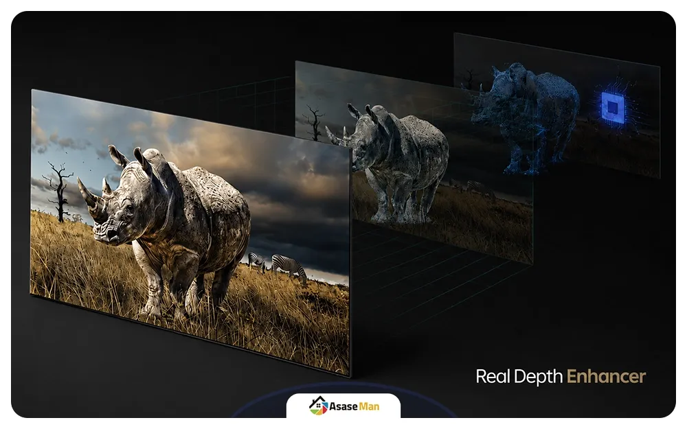 فناوری  Real Depth Enhancer در تلویزیون سامسونگ QN80F