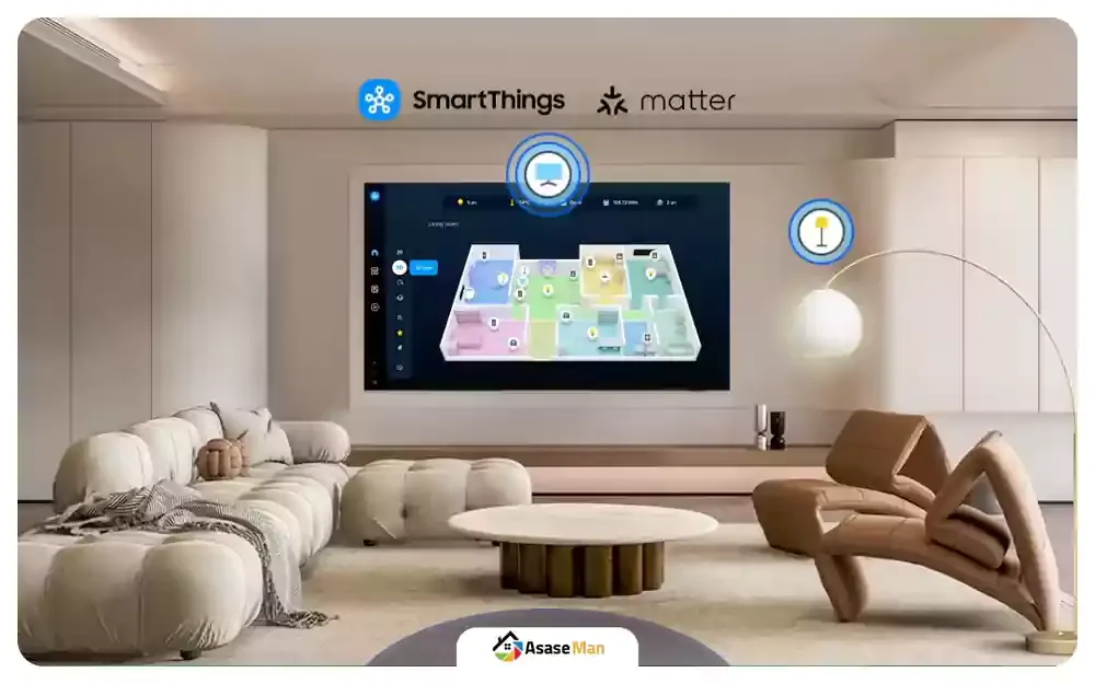 قابلیت SmartThings تلویزیون سامسونگ QN70F