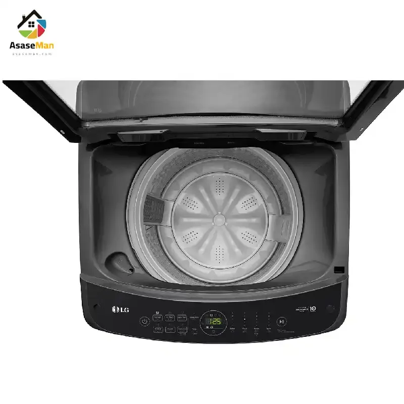 نما از بالاماشین لباسشویی و پتوشور ال جی T18H3SDHTW دودی