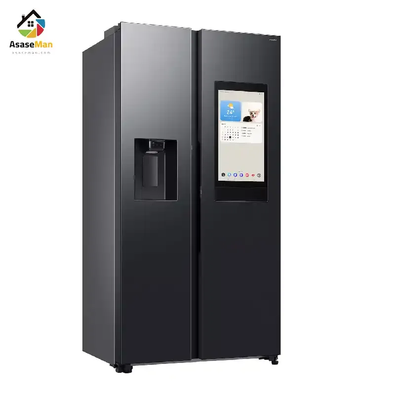 نمای راست یخچال فریزر  سامسونگ RS90F64A2FFA