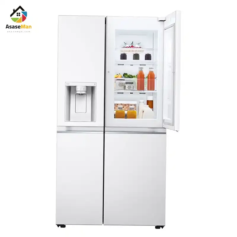 طراحی درب در درب یخچال فریزر ساید بای ساید ال جی GC-J267SQSS