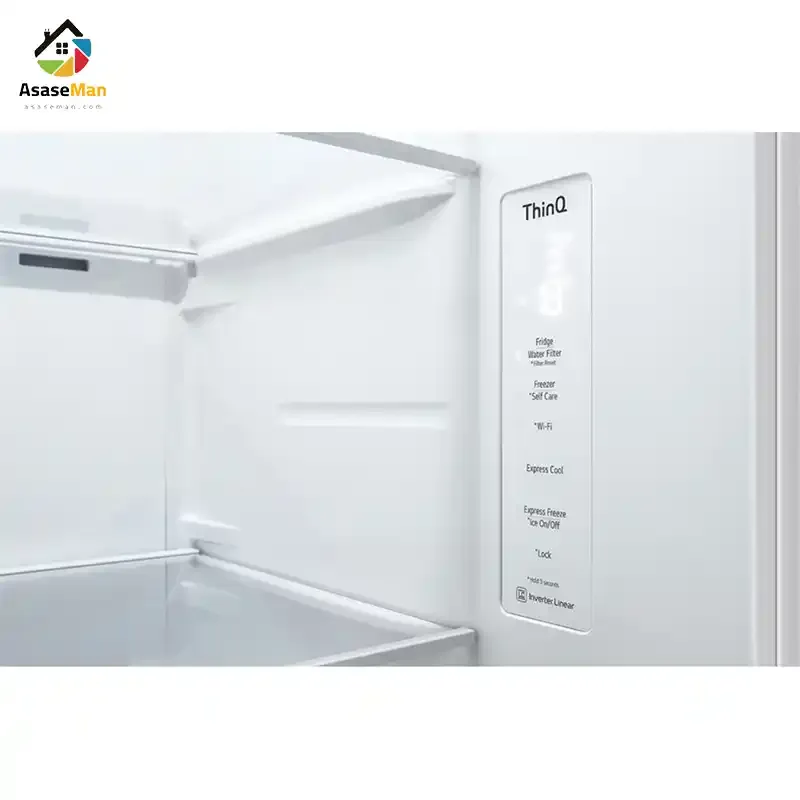 پنل لمسی یخچال فریزر ساید بای ساید ال جی GC-J267SQSS