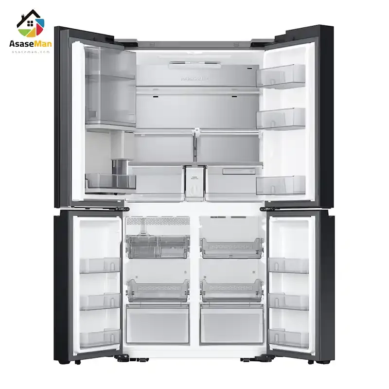 فضای داخلی یخچال فریزر ساید بای ساید سامسونگ مدل RF65DB