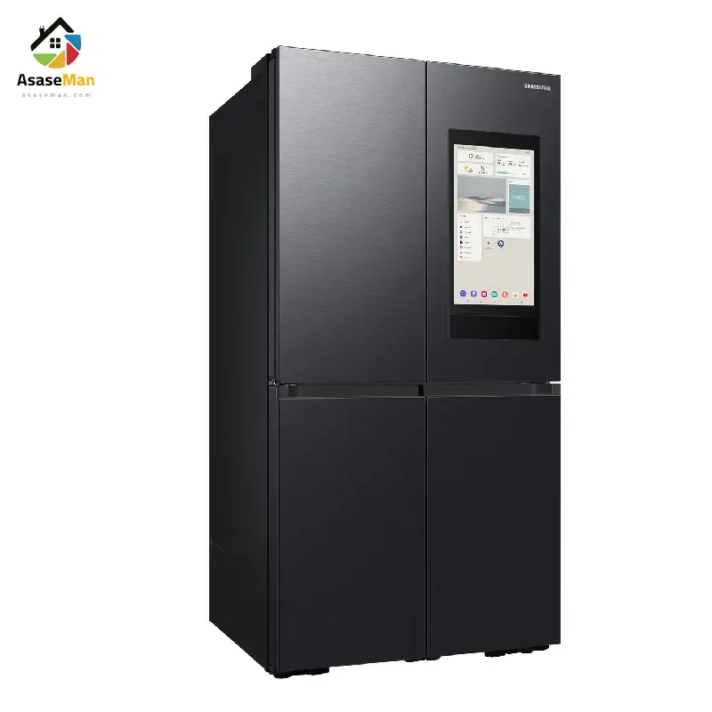 نمای از راست یخچال فریزر درب فرانسوی سامسونگ RF71DG9H0EB1