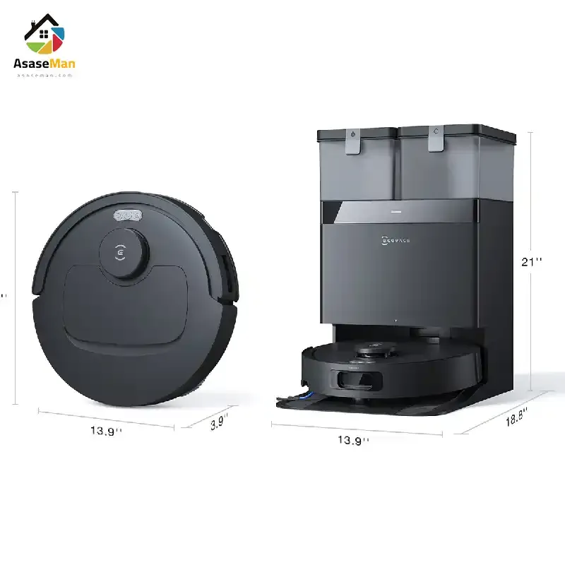 سایز جارو رباتیک اکووکس مدل Ecovacs T30C