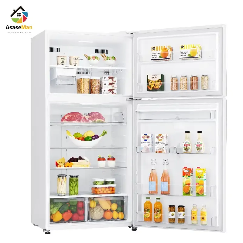 ظرفیت یخچال فریزر بالا و پایین ال جی مدل GRM-832