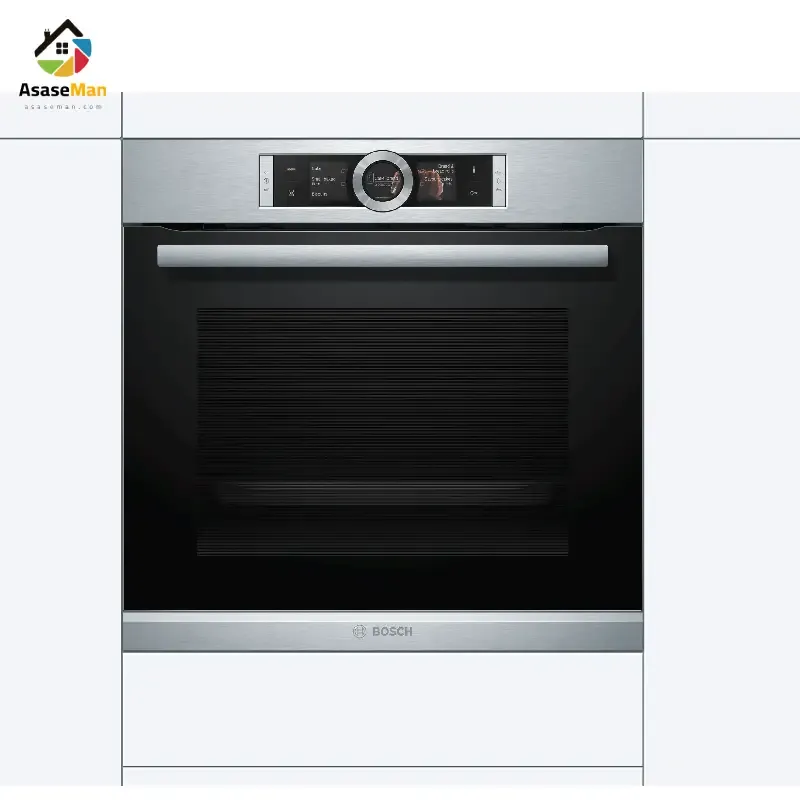 نمای داخل دیوار فر توکار بوش مدل Hbg6764bs1