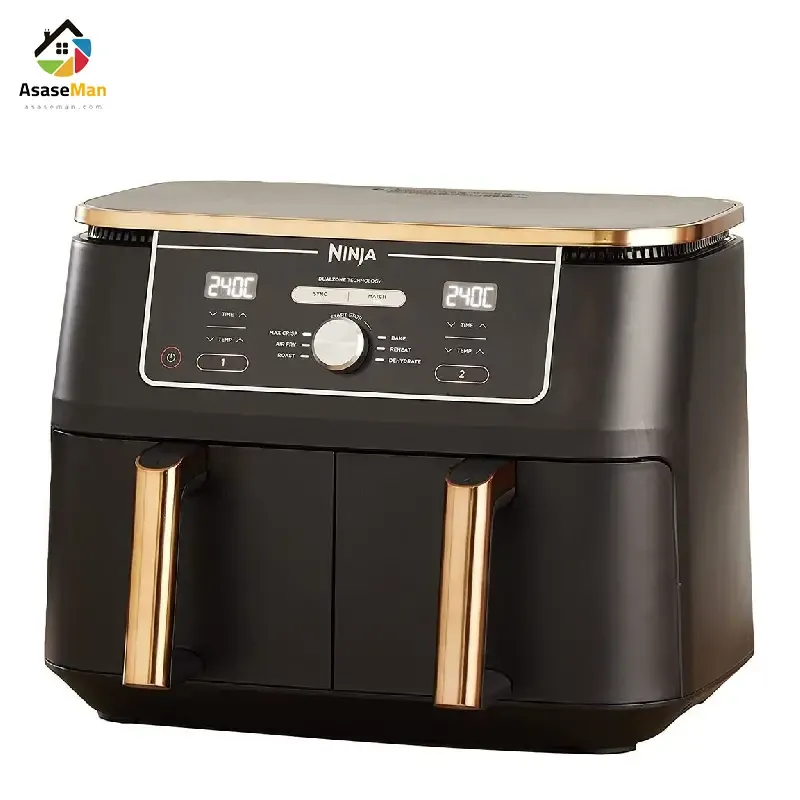 سرخ کن بدون روغن نینجا مدل Af400 مشکی و طلایی