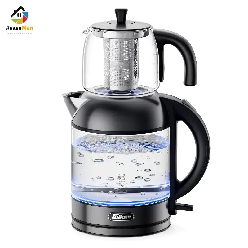 نمایی از چای ساز روهمی فلر مدل Ts289 رنگ مشکی