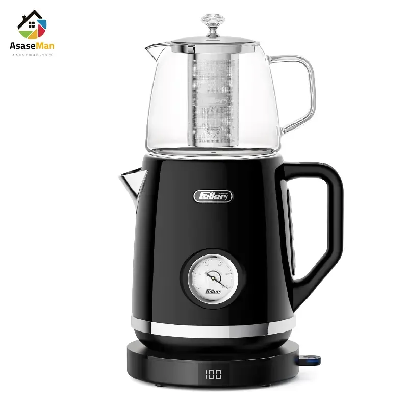 نمای کلی چای ساز روهمی فلر مدل Ts290 مشکی