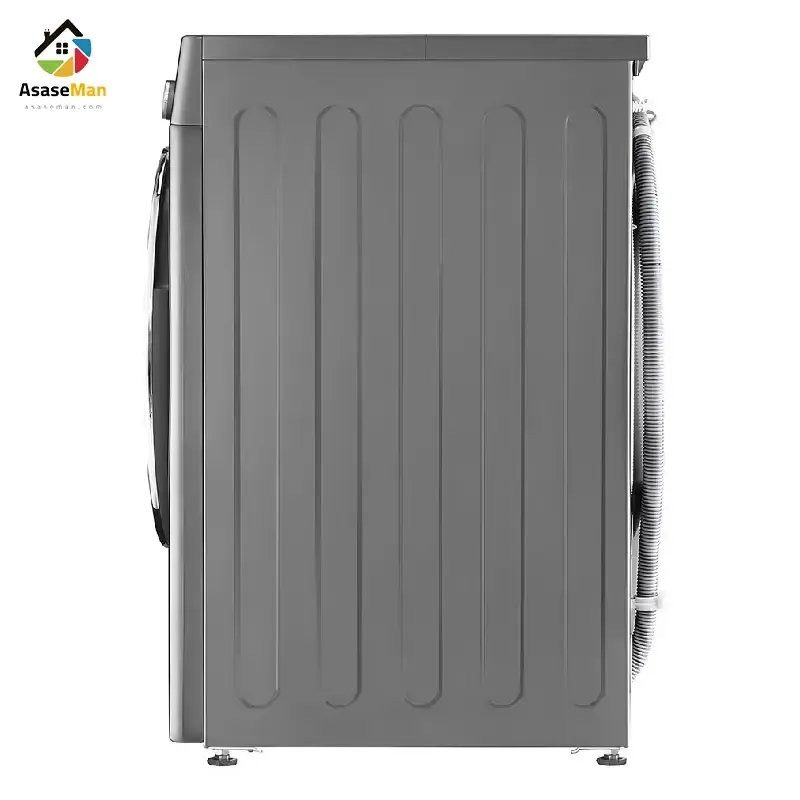کناره نمای راست ماشین لباسشویی ال جی 9 کیلو مدل F4V5 نقره ای