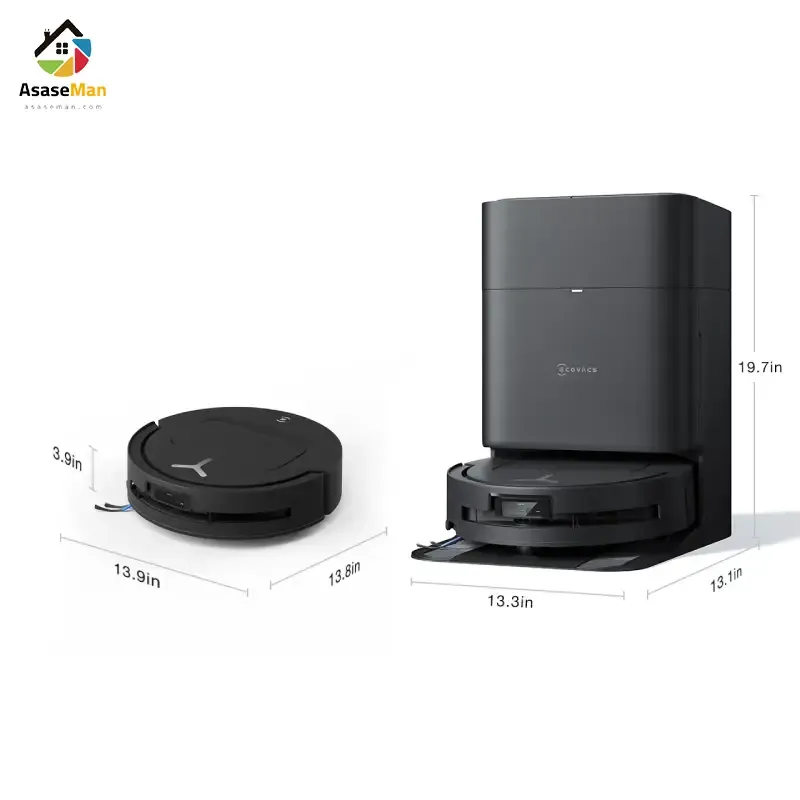ابعاد جارو رباتیک اکووکس مدل T80 Omni