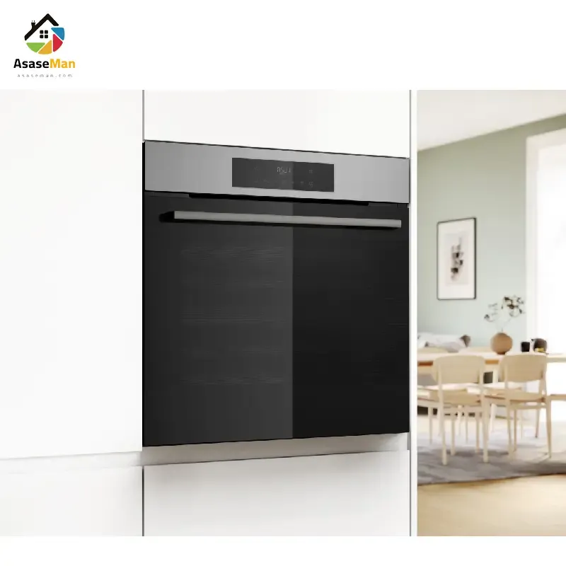 نمایی داخل کابینت فر توکار برقی بوش مدل HJG852YS0M