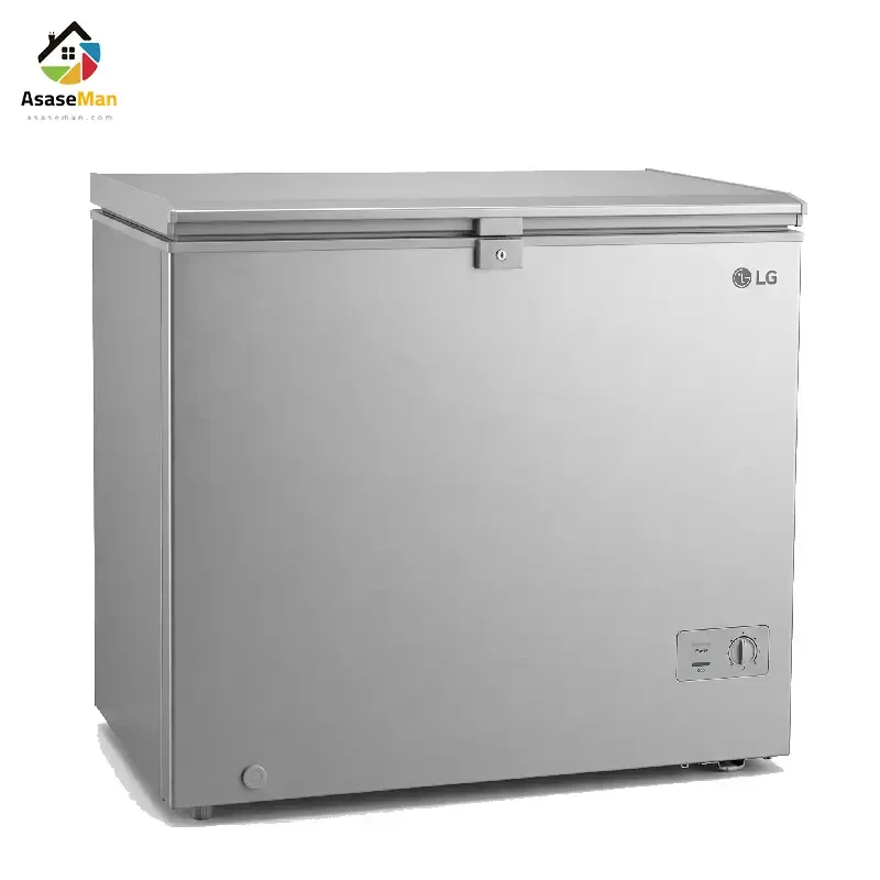 نمای کج فریزر صندوقی ال جی مدل GCS215SQFG