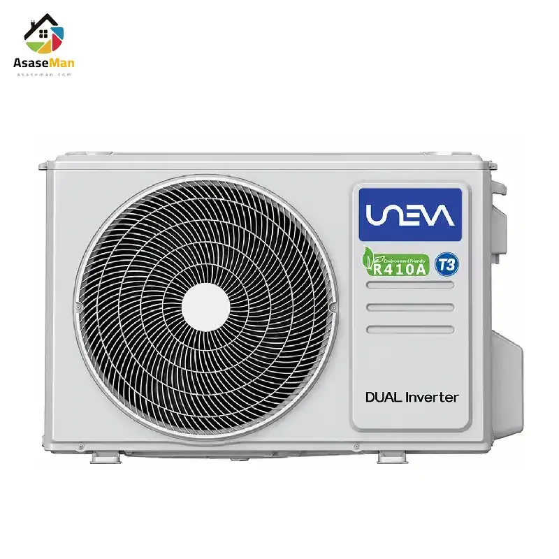 یونیت خارجی کولرگازی یونیوا 12000  اینورتر پنل مشکی UN-MS12 VEVO-5