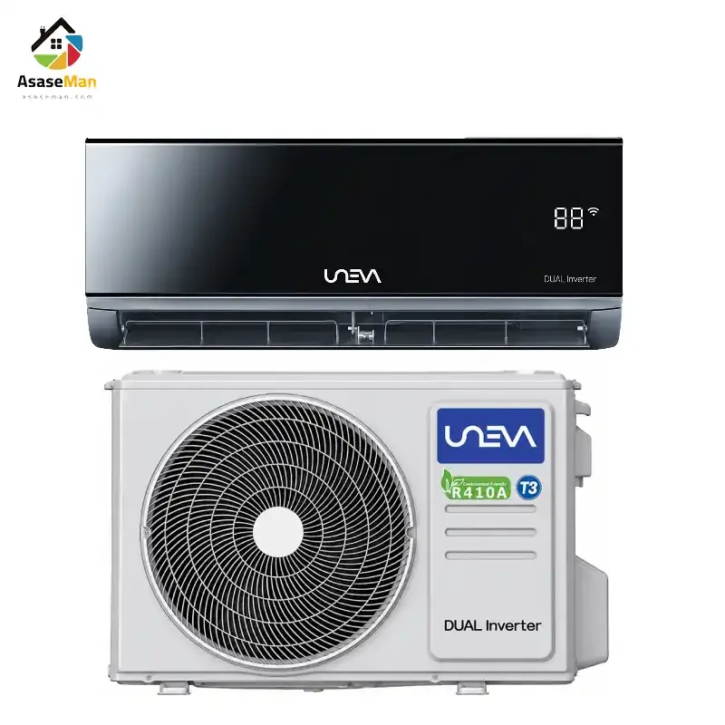 کولرگازی یونیوا 12000  اینورتر پنل مشکی UN-MS12 VEVO-5