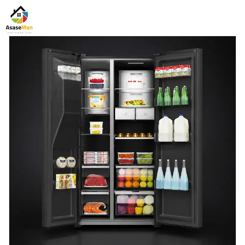 یخچال فریزر ساید بای ساید توربو مدل TB-707TSG