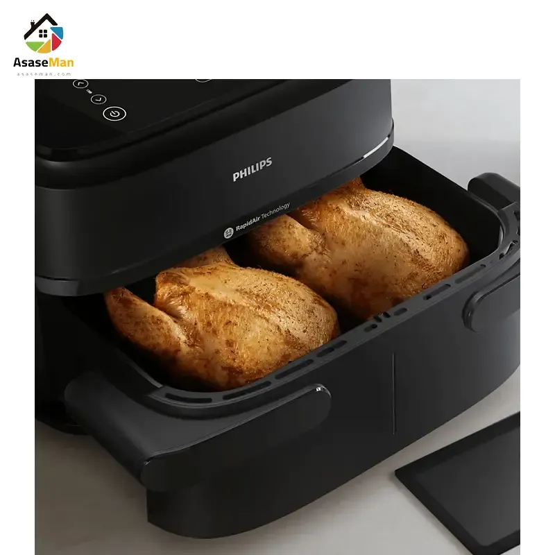 ظرفیت سرخ کن دوقلو بدون روغن فیلیپس مدل NA150