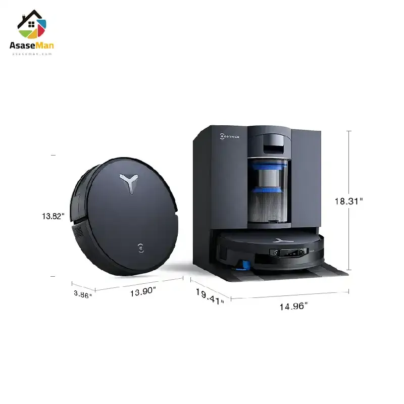 ابعاد جارو رباتیک اکووکس مدل X12 Omni Cyclone