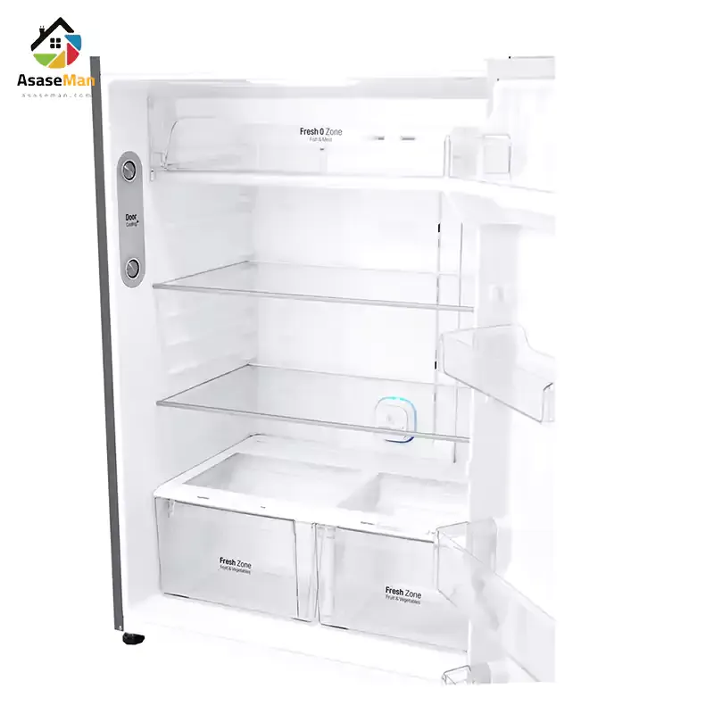 فضای داخلی یخچال فریزر بالا پایین ال جی مدل GRM-852