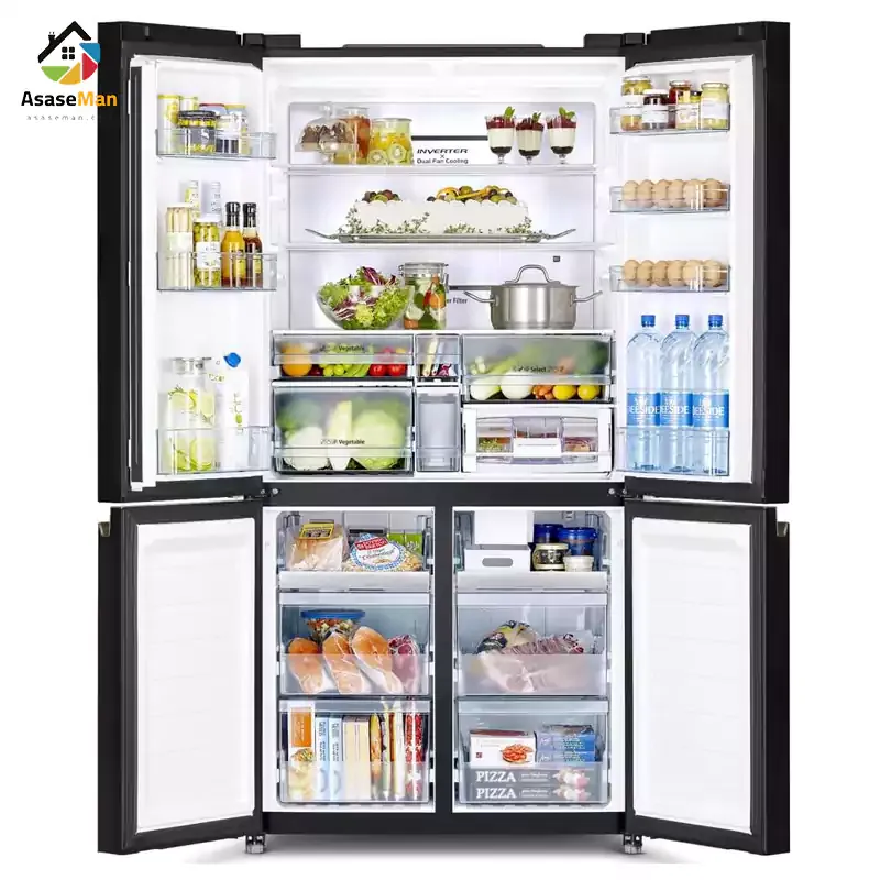 نمای داخلی یخچال فریزر R_WB720