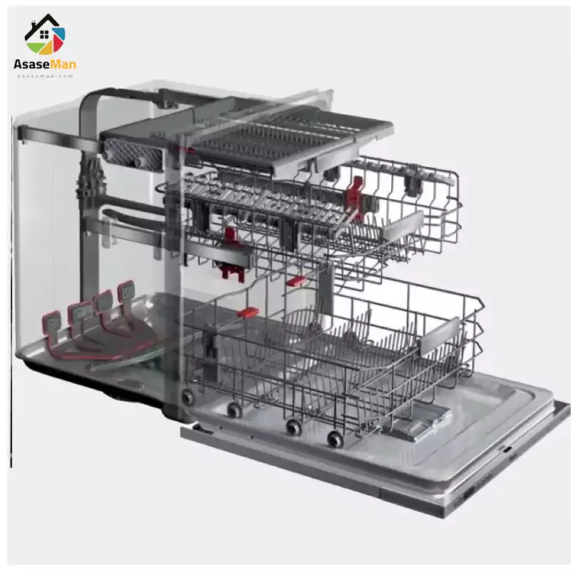 طراحی و اسکلت بندی ماشین ظرفشویی ویرپول مدل WFC3C26PFX