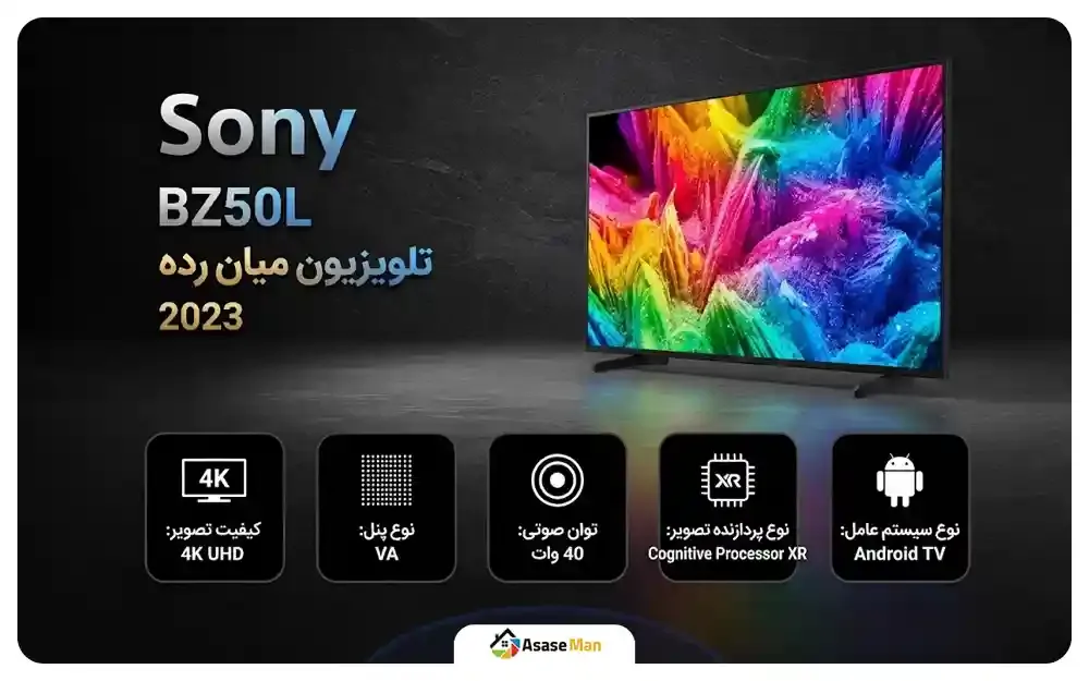 اینفوگرافی تلویزیون سونی BZ50L