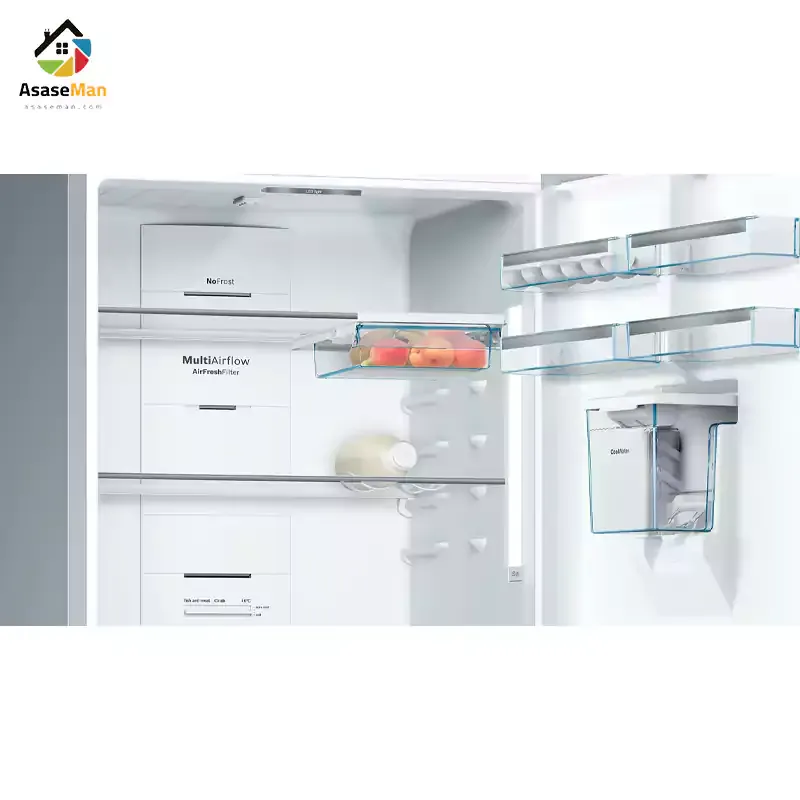 کشو و طبقات یخچال فریزر بالا پایین بوش مدل KGD76AI304
