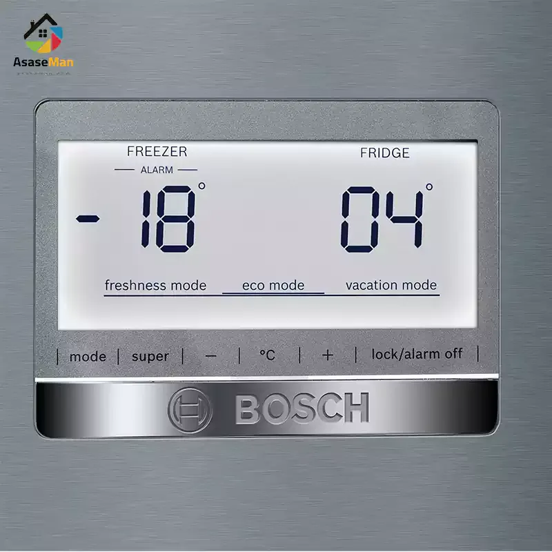 نمایشگر یخچال فریزر بالا پایین بوش مدل KGD76AI304