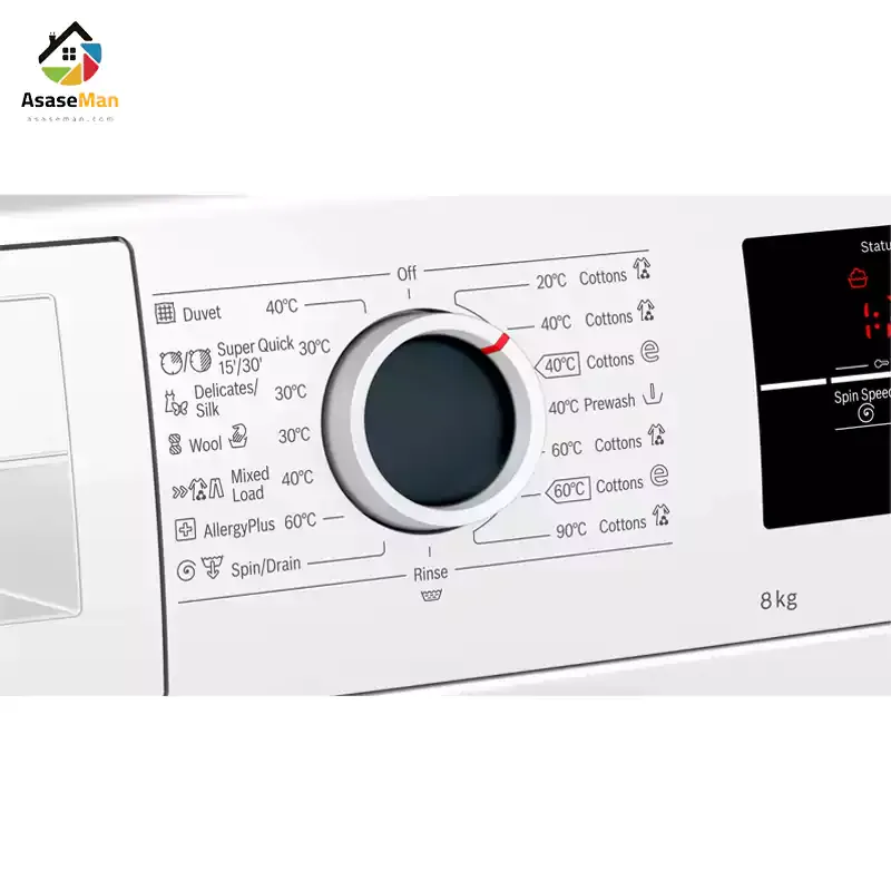 ولوم برنامه های ماشین لباسشویی بوش WAJ20180ME